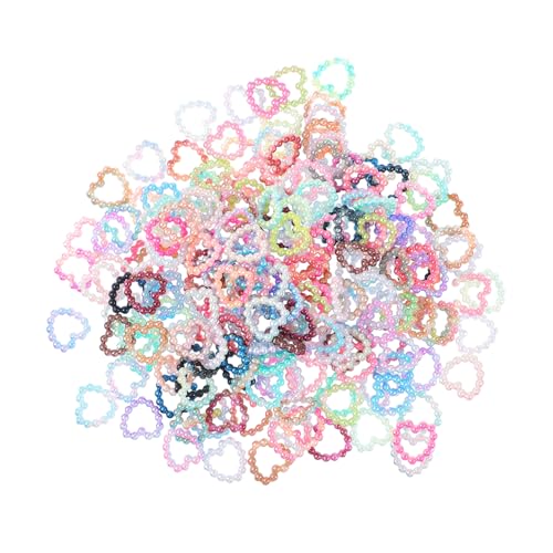 Gatuida 200 Stück Bunte Acryl Perlen Mix DIY Bastelmaterial für Schmuck Handwerk und Handy Dekoration Leichte Farbenfrohe Imitationsperlen für Kreative DIY Projekte von Gatuida