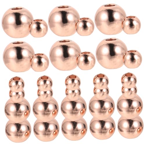 Gatuida 200 Stück DIY Kupfer Perlen Glatte Runde Spacer Perlen Nahtlose Metall Zwischenperlen Leichtes Schmuck Bastelmaterial für Armbänder Halsketten und Handgefertigten Schmuck Gatuida 200 Stück DIY Kupfer Perlen Glatte Runde Spacer Perlen Nahtlose Metall Zwischenperlen Leichtes Schmuck Bastelmaterial für Armbänder Halsketten und Handgefertigten Schmuck von Gatuida