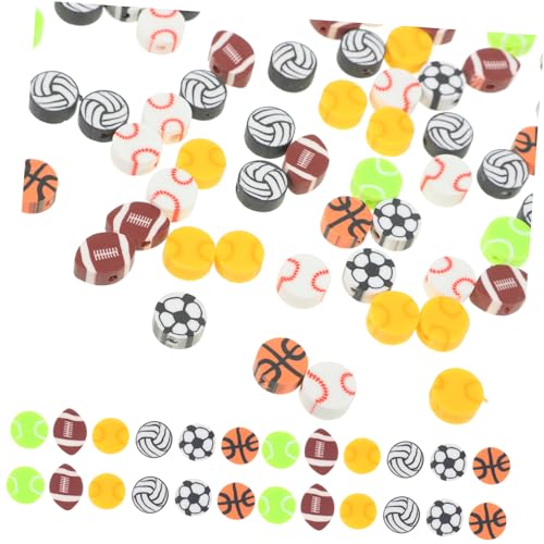 Gatuida 200 Stück Polymer Clay Perlen Bunte DIY Schmuck Spacer Perlen Robuste Lose Schmuckperlen für Armbänder Halsketten Schlüsselanhänger Vielseitig für Bastelprojekte von Gatuida