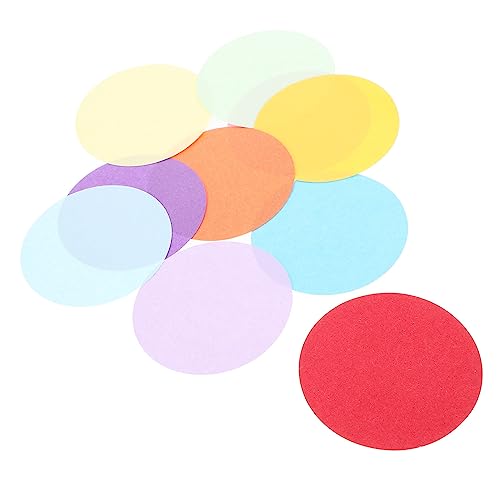 Gatuida 200 Stück Rundes Buntes Bastelpapier Farben Faltpapier DIY Handwerksmaterial Für Teenager Und Erwachsene Originelles Falten Schneiden Dekoratives Papier von Gatuida