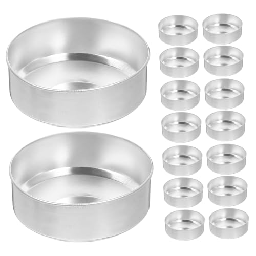 Gatuida 200 Stück Teelichtbehälter aus Aluminium Teelichtetui Zinn Teelicht Dosen Kerze Teelicht Kerze leer Kerze Dose ti Drehbare Teelichthalter aus Metall Teelichtbecher aus Kunststoff von Gatuida