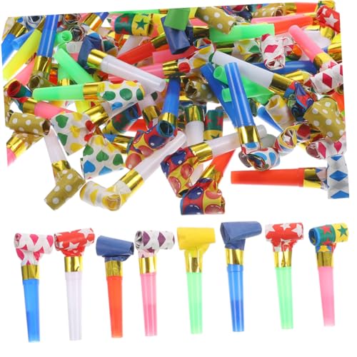 Gatuida 200 Stück Teiliges Party Blower Bunte Laute Pfeifen Farbenfrohe Geburtstags Noise Maker für Erwachsene Kompakt Tragbar Spaßige Partyaccessoires von Gatuida