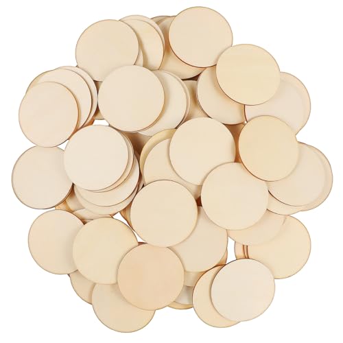 Gatuida 200 Stück Teiliges Runde Holzscheiben aus Robustem Naturholz für DIY Bastelprojekte Schmuckanhänger Holzdeko Vielseitig Verwendbar Gatuida 200 Stück Teiliges Runde Holzscheiben aus Robustem Naturholz für DIY Bastelprojekte Schmuckanhänger Holzdeko Vielseitig Verwendbar von Gatuida