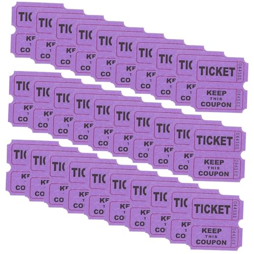 Gatuida 200 Stück Tombola Lose Tickets Für Tombola Tickets Etiketten Party Tickets Eintrittskarten Tickets Für Das Klassenzimmer Event Tickets Konzert Tickets Party Zubehör von Gatuida