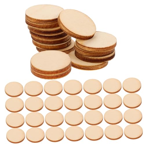 Gatuida 200 Stück Unbearbeitete Runde Holzscheiben DIY Holzstücke für Bastelprojekte zum Bemalen und Gestalten für Familie und Gatuida 200 Stück Unbearbeitete Runde Holzscheiben DIY Holzstücke für Bastelprojekte zum Bemalen und Gestalten für Familie und von Gatuida