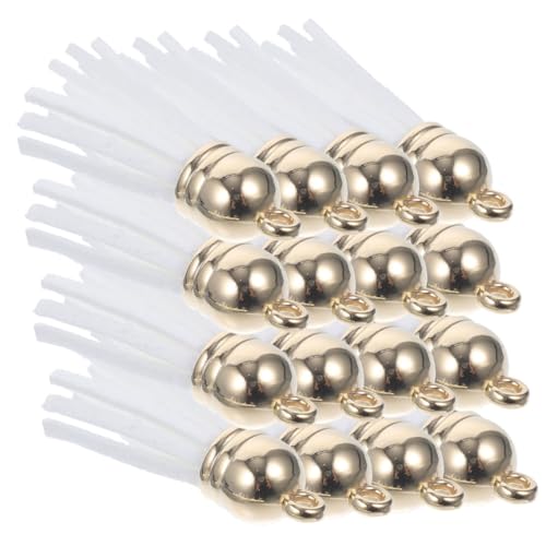 Gatuida 200 Stück Weiße Kunstleder Quasten mit Kappe Schlüsselanhänger Charms für DIY Schmuck Taschenanhänger Buchzeichen Armband Basteln Leichte Kompakte Anhänger für Taschen und Gatuida 200 Stück Weiße Kunstleder Quasten mit Kappe Schlüsselanhänger Charms für DIY Schmuck Taschenanhänger Buchzeichen Armband Basteln Leichte Kompakte Anhänger für Taschen und von Gatuida
