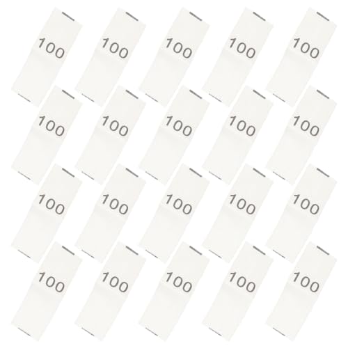 Gatuida 200 Stück Woven Labels für Kinderbekleidung Praktische Größenetiketten aus Baumwolle Hautfreundlich für Nähprojekte Einfache Organisation von Kleidung von Gatuida