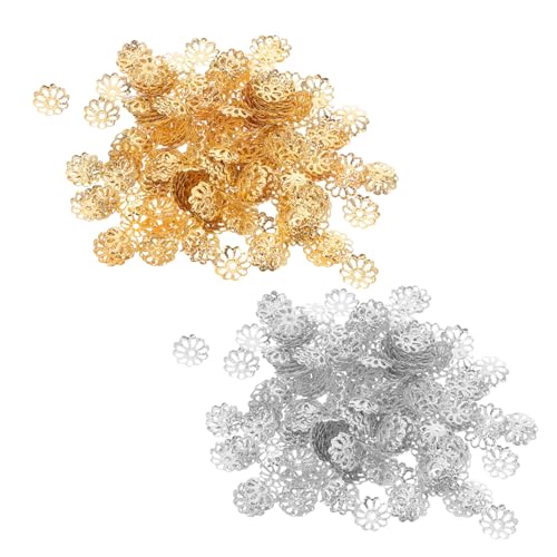 Gatuida 2000 Stück Schneeflocke Metall Perlenkappen Hohlblumen Bead Caps für Schmuckherstellung Leichtes Design für Armbänder Halsketten Ohrringe Universalgröße für Diy Schmuckzubehör Gatuida 2000 Stück Schneeflocke Metall Perlenkappen Hohlblumen Bead Caps für Schmuckherstellung Leichtes Design für Armbänder Halsketten Ohrringe Universalgröße für Diy Schmuckzubehör von Gatuida