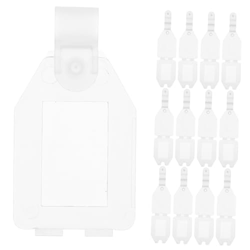 Gatuida 20Stücke Preisschildhalter aus Robustem Transparente Etikettenständer für Supermarkt und Büro Multifunktionale Aufsteller für Einfache Anwendung und Lange Haltbarkeit von Gatuida