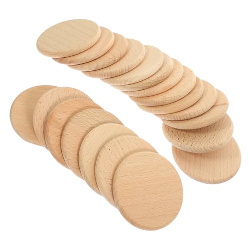 Gatuida 20Stücke Runde Unbehandelte Holzausschnitte zum Basteln DIY Malerei Holzscheiben für Kunstprojekte Hochzeitsdekoration und Persönliche Geschenkkarten Gatuida 20Stücke Runde Unbehandelte Holzausschnitte zum Basteln DIY Malerei Holzscheiben für Kunstprojekte Hochzeitsdekoration und Persönliche Geschenkkarten von Gatuida