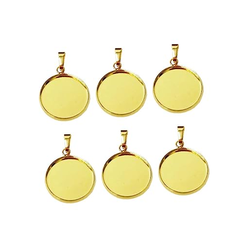Gatuida 20Stücke Runder Anhänger DIY Schmuck mit Cabochon Basen für Charmante Schmuckkreationen Gatuida 20Stücke Runder Anhänger DIY Schmuck mit Cabochon Basen für Charmante Schmuckkreationen von Gatuida
