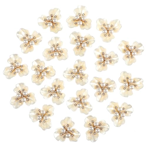 Gatuida 20Stücke Teiliges Künstliche Perlen Rosenhaarschmuck für Frauen DIY Kopfbedeckungen mit Kamelienstaubblättern Hochzeiten und Besondere Anlässe von Gatuida