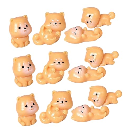 Gatuida 20stücke Miniatur-welpenfiguren Aus Harz Kleine Hundestatuen Hundemodelle Dekoration Für Puppenhaus Bonsai Mikrolandschaft Kuchendekoration Bastelmaterial von Gatuida