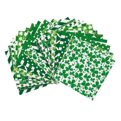 Gatuida 24 Blatt Teiliges Scrapbooking Bastelpapier mit Vierblättrigem Kleeblatt Design Ästhetisches Motivpapier für DIY Tagebuch Kartenherstellung Origami und Geschenkdekoration von Gatuida