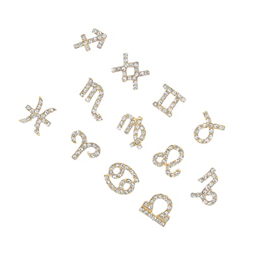 Gatuida 24 Stück Metall Nagelkunst Charms mit Strass Dekorationen für Maniküre DIY Nageldekor für Natürliche und Künstliche Nägel Glänzende Effekte für Designs Gatuida 24 Stück Metall Nagelkunst Charms mit Strass Dekorationen für Maniküre DIY Nageldekor für Natürliche und Künstliche Nägel Glänzende Effekte für Designs von Gatuida