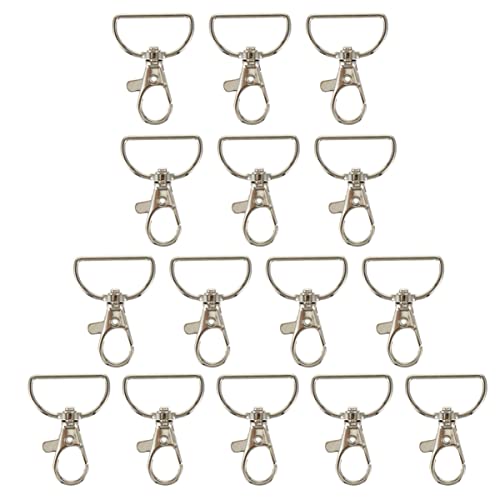 Gatuida 24 Stück Schlüsselhaken Karabiner Clips Lanyard Haken für DIY Projekte Schlüsselanhänger Taschenschnallen Langlebig und Bruchsicher von Gatuida