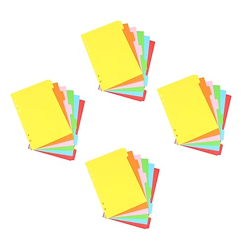 Gatuida 24 Stück Teiliges Set Bunte Klassifizierungs Tabs Trennblätter Farben Lochung Wiederverwendbare Buchmarker für Ordner Notizbücher Schnellhefter Praktische Dokumentenorganisation Gatuida 24 Stück Teiliges Set Bunte Klassifizierungs Tabs Trennblätter Farben Lochung Wiederverwendbare Buchmarker für Ordner Notizbücher Schnellhefter Praktische Dokumentenorganisation von Gatuida