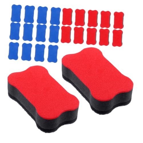 Gatuida 24 Stück Whiteboard-Radierer Tafel Weiß dünn Mini-Whiteboard trockene Radiergummis groß Bürobedarf Eraser des Kindervorstands Whiteboard-Zubehör Mini Whiteboard Eraser Eva-Filztuch von Gatuida