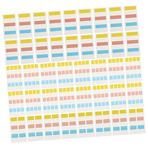 Gatuida 240 Stück Klassifizierungsaufkleber Haftnotizen Große Kleine Mittlere Index Sticker für Büro Schule Einfach Anzubringen Leuchtende Farben Handlich und Leicht zu Verstauen von Gatuida