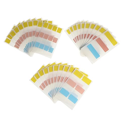Gatuida 240Stücke Klebende Memo Pads Selbstklebende Notizaufkleber für Büro Schule und Zuhause Wiederablösbar Beschreibbar Langlebig und Praktisch von Gatuida