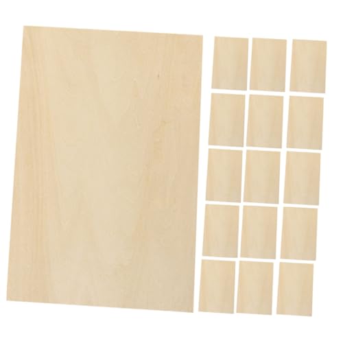 Gatuida 24Stücke Holzplatten DIY Bastelbretter Unbehandeltem Holz für Kreative Handarbeiten und Dekoration Glatte Oberflächen Gratfrei von Gatuida