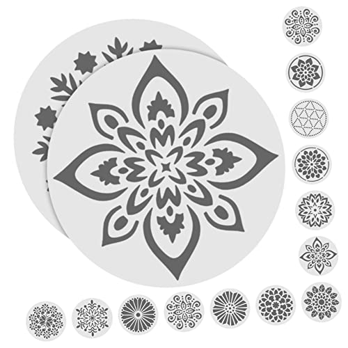 Gatuida 24Stücke Teiliges Mandala Schablonen Wiederverwendbare DIY Malvorlagen für Kreative Wandgestaltung Blumenmuster für Mehr Gatuida 24Stücke Teiliges Mandala Schablonen Wiederverwendbare DIY Malvorlagen für Kreative Wandgestaltung Blumenmuster für Mehr von Gatuida