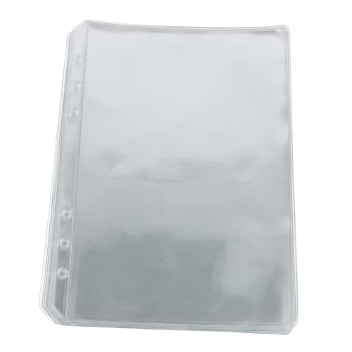 Gatuida 25 Stück Klare PVC Taschen für Dokumente Karten und Aufkleber Nachfüllseiten für Rezeptbuch und Organizer von Gatuida