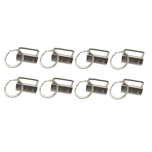 Gatuida 25 Stück Schlüsselkette Schlüsselanhänger Für Bastelarbeiten Geldbeutel Zubehör Schlüsselanhänger Hardware Schlüsselbund Schlüsselringe Armband Aus Metall Silver von Gatuida