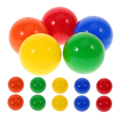 Gatuida 25 Stück Teiliges Bunte Kunststoff Kugeln zum Öffnen und Befüllen Wiederverwendbare Tombola bälle für Spiele und Partys Leichte Handliche Spielkugeln für Veranstaltung und Raffle Gatuida 25 Stück Teiliges Bunte Kunststoff Kugeln zum Öffnen und Befüllen Wiederverwendbare Tombola bälle für Spiele und Partys Leichte Handliche Spielkugeln für Veranstaltung und Raffle von Gatuida