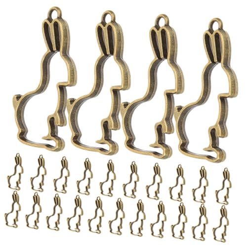 Gatuida 25 Stück Teiliges Hasen metall open bezel DIY Schmuckherstellung Offener Rahmen Anhänger mit Aufhängeloch für Halsketten Armbänder Schlüsselanhänger und Bastelzubehör Gatuida 25 Stück Teiliges Hasen metall open bezel DIY Schmuckherstellung Offener Rahmen Anhänger mit Aufhängeloch für Halsketten Armbänder Schlüsselanhänger und Bastelzubehör von Gatuida