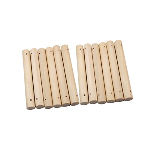 Gatuida 25 Stück Teiliges Loch Solide Holzstäbe Rund Robuste Holzbastelstäbe für DIY Haustierleiter Modellbau Handwerk und Kreative Holzprojekte Gatuida 25 Stück Teiliges Loch Solide Holzstäbe Rund Robuste Holzbastelstäbe für DIY Haustierleiter Modellbau Handwerk und Kreative Holzprojekte von Gatuida