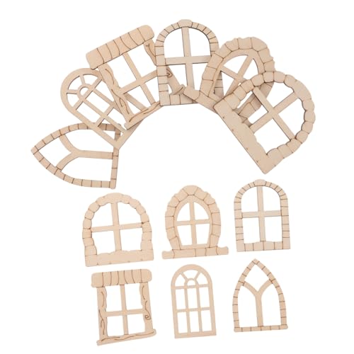 Gatuida 25 Stück Teiliges Unbehandeltes Holz Fenster und Tür Set für DIY Miniaturgarten Dekoration für Kreative Projekte im Freien Verschönerung von Gartenbereichen Gatuida 25 Stück Teiliges Unbehandeltes Holz Fenster und Tür Set für DIY Miniaturgarten Dekoration für Kreative Projekte im Freien Verschönerung von Gartenbereichen von Gatuida