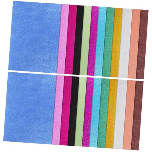 Gatuida 26 Blatt Teiliges Glitzer Bastelpapier Farbige Glitterkarton Glänzend für Origami Grußkarten Scrapbooking Hochzeitseinladungen DIY Kunstwerke und Bastelprojekte von Gatuida