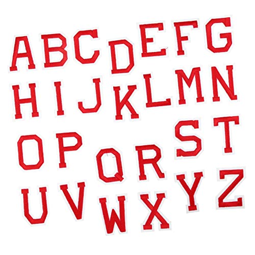 Gatuida 26 Stück Bügelbuchstaben Aufnäher Teilig A Z Alphabet Patches zum Aufbügeln für Kleidung Taschen Hüte und DIY Projekte Langlebig und Farbecht zum Reparieren und Dekorieren von Gatuida