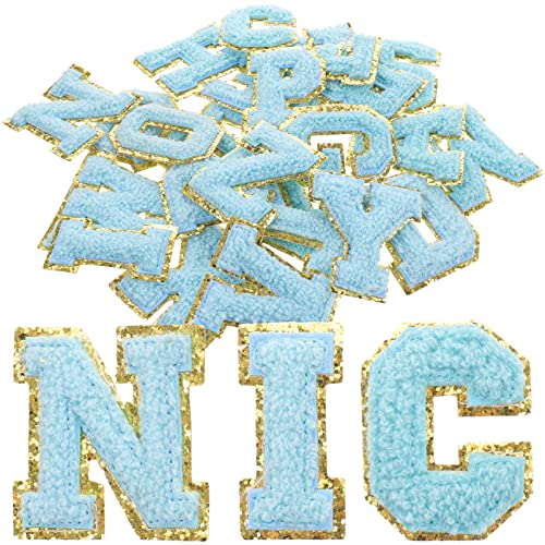 Gatuida 26 Stück Teiliges Set Buchstabenförmige Stick Patches für Kleidung Mehrzweck Patches zur Dekoration und Reparatur von Jacken Shirts Hosen Taschen und Mehr von Gatuida