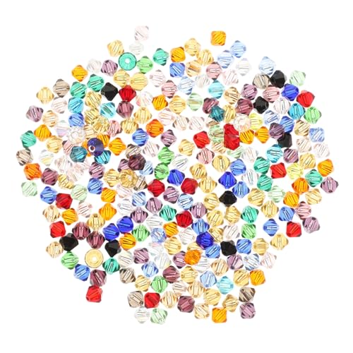 Gatuida 280 Stück Glasperlen Bicone Facettierte Bunte Schmuckperlen für Armbänder Basteln DIY Schmuckherstellung Zubehör für Halsketten und Ohrringe von Gatuida