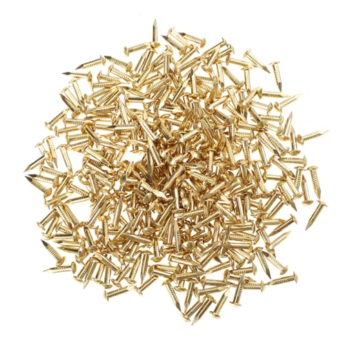 Gatuida 285 Stück Messing Rundkopfnägel Kupfernägel Möbel Zubehör Möbelbeschläge Reparatur Nägel für Tisch Stuhl DIY Dekoration Holzhandwerk Gatuida 285 Stück Messing Rundkopfnägel Kupfernägel Möbel Zubehör Möbelbeschläge Reparatur Nägel für Tisch Stuhl DIY Dekoration Holzhandwerk von Gatuida