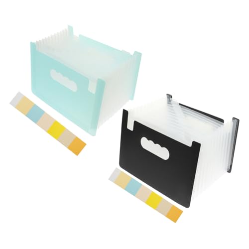 Gatuida 2Stücke Erweiterbare Aktenordner Dokumentenmappe aus Langlebigem Material für Quittungen Verträge und Büroorganisation Gatuida 2Stücke Erweiterbare Aktenordner Dokumentenmappe aus Langlebigem Material für Quittungen Verträge und Büroorganisation von Gatuida