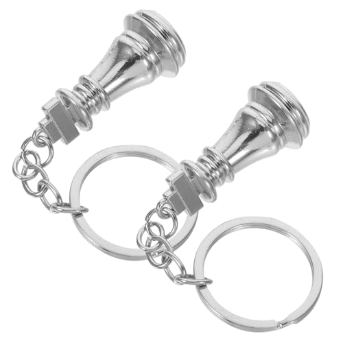 Gatuida 2pcs Schachschlüsselkette Für Frauen Und Mädchen Edelstahl Schachkeyring Schachhängerschlüsselbeutel -zauber Für Geldbörsen Und Autoke Gatuida 2pcs Schachschlüsselkette Für Frauen Und Mädchen Edelstahl Schachkeyring Schachhängerschlüsselbeutel -zauber Für Geldbörsen Und Autoke von Gatuida