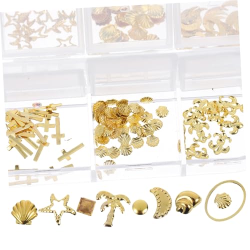 Gatuida 3 Box Metall Nail Art Charms mit Schimmerndem Design Aufbewahrungsboxen Langlebige DIY Maniküre Dekorationen für Nagelkunst Leicht Rostfrei für Nail Sticker und Nailart Zubehör Gatuida 3 Box Metall Nail Art Charms mit Schimmerndem Design Aufbewahrungsboxen Langlebige DIY Maniküre Dekorationen für Nagelkunst Leicht Rostfrei für Nail Sticker und Nailart Zubehör von Gatuida