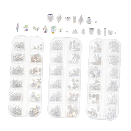 Gatuida 3 Boxen Fächer Box mit Flachen Strasssteinen für Nageldesign Teiliges Nail Art Schmuck Flache Rückseite Glitzersteine zum Aufkleben für DIY Nagelkunst und Bastelbedarf Gatuida 3 Boxen Fächer Box mit Flachen Strasssteinen für Nageldesign Teiliges Nail Art Schmuck Flache Rückseite Glitzersteine zum Aufkleben für DIY Nagelkunst und Bastelbedarf von Gatuida