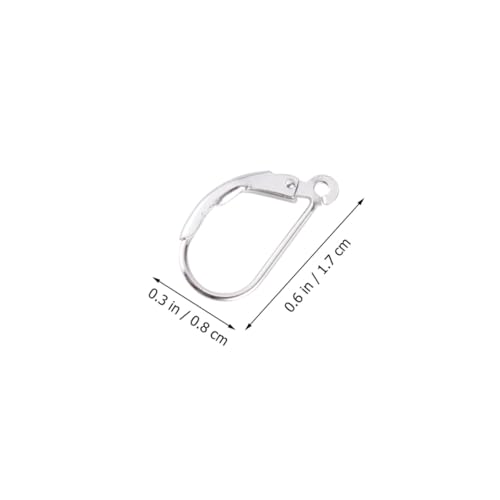 Gatuida 3 Paare D Förmige Französische Ohrhaken aus Reinem Silber Handgefertigte Metall Ohrringverschlüsse DIY Schmuckzubehör für Damen Hypoallergene Ohrstecker Elegant für Hochzeit und von Gatuida