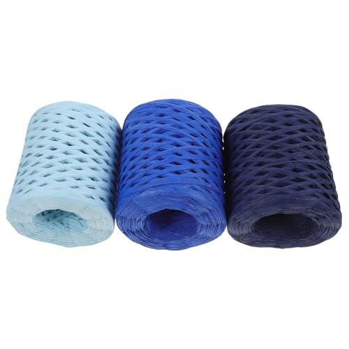 Gatuida 3 Rollen Bunte Raffiabänder Handgefertigte Dekorationsbänder für Geschenkverpackung Blumensträuße und DIY Projekte Himmelblau Meerblau Gatuida 3 Rollen Bunte Raffiabänder Handgefertigte Dekorationsbänder für Geschenkverpackung Blumensträuße und DIY Projekte Himmelblau Meerblau von Gatuida