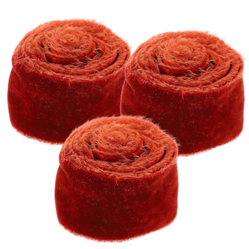 Gatuida 3 Rollen Dekoratives Samtband für DIY Bastelprojekte Hochzeitsbouquets und Geschenkverpackungen pro Rolle Vielseitig Einsetzbar für Feste und Dekorationen Gatuida 3 Rollen Dekoratives Samtband für DIY Bastelprojekte Hochzeitsbouquets und Geschenkverpackungen pro Rolle Vielseitig Einsetzbar für Feste und Dekorationen von Gatuida