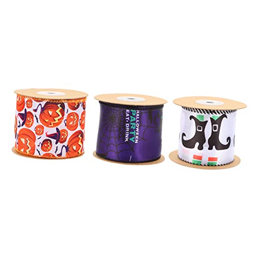 Gatuida 3 Rollen Halloween Deko Bänder Yards Geschenkverpackung Schleifenherstellung Kranzdekoration Leicht für DIY Bastelprojekte und Festliche Herbstdekoration Gatuida 3 Rollen Halloween Deko Bänder Yards Geschenkverpackung Schleifenherstellung Kranzdekoration Leicht für DIY Bastelprojekte und Festliche Herbstdekoration von Gatuida