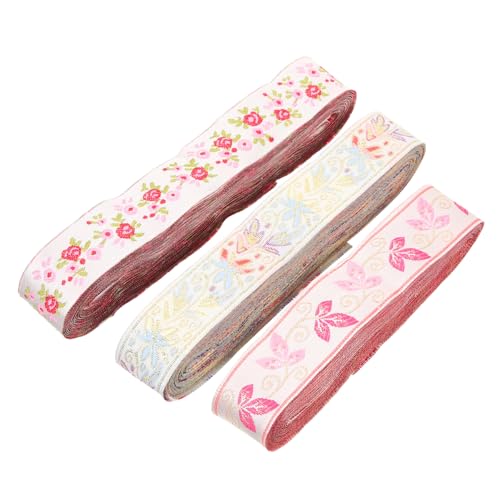 Gatuida 3 Rollen Satinband mit Blumenmuster Dekoratives DIY Band für Hochzeitstorten Geschenkverpackungen und Blumenarrangements Knitterfrei Langlebig Vielseitig Einsetzbar Gatuida 3 Rollen Satinband mit Blumenmuster Dekoratives DIY Band für Hochzeitstorten Geschenkverpackungen und Blumenarrangements Knitterfrei Langlebig Vielseitig Einsetzbar von Gatuida