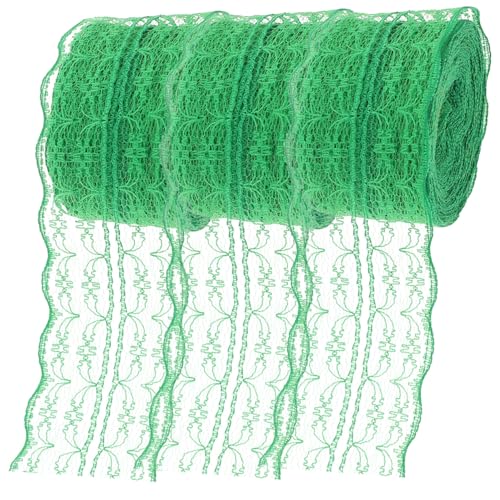 Gatuida 3 Rollen Spitzenband Breit pro Dekorative Spitzenborte ohne Elastizität Zarte Spitzenbordüre für Kleidung DIY Basteln Hochzeit Scrapbooking Geschenkverpackung Grün Gatuida 3 Rollen Spitzenband Breit pro Dekorative Spitzenborte ohne Elastizität Zarte Spitzenbordüre für Kleidung DIY Basteln Hochzeit Scrapbooking Geschenkverpackung Grün von Gatuida