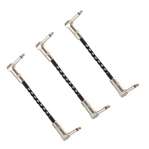 Gatuida 3 STÜCKE Teiliges Instrumentenkabel Klinke Gerade zu Rechtwinklig Doppelt Geschirmt mit Kupfer Robustes Kabel für Bass Keyboard Effektgeräte in Netzdesign Gatuida 3 STÜCKE Teiliges Instrumentenkabel Klinke Gerade zu Rechtwinklig Doppelt Geschirmt mit Kupfer Robustes Kabel für Bass Keyboard Effektgeräte in Netzdesign von Gatuida