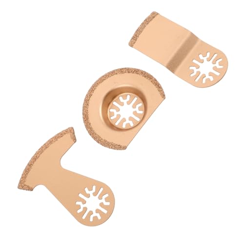 Gatuida 3 STÜCKE Teiliges Sägeblatt Set aus Verschleißfestem Hartmetall Oszillierende Segment Swing Klingen für Präzises Schneiden von Zement Fliesen und Fugenmörtel Langlebig und Einfach von Gatuida