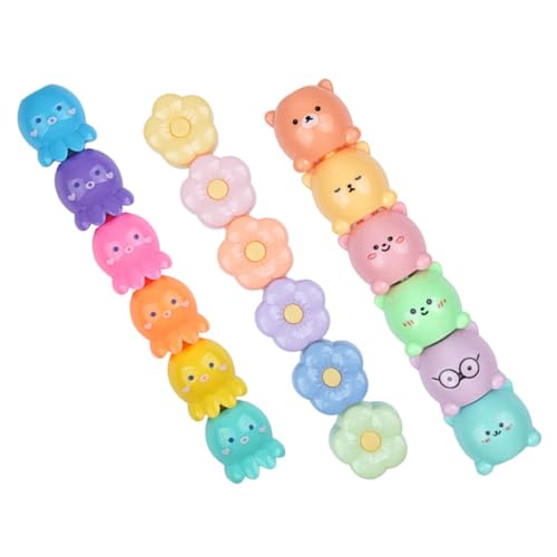 Gatuida 3 Sätze Cartoon Textmarker Stifte für Schüler Fluoreszierende Marker in Süßen Designs Handliche Kleine Highlighter für Notizen Journale und Kreative Farbcodierung Gatuida 3 Sätze Cartoon Textmarker Stifte für Schüler Fluoreszierende Marker in Süßen Designs Handliche Kleine Highlighter für Notizen Journale und Kreative Farbcodierung von Gatuida